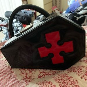 Coffin shaped handbag